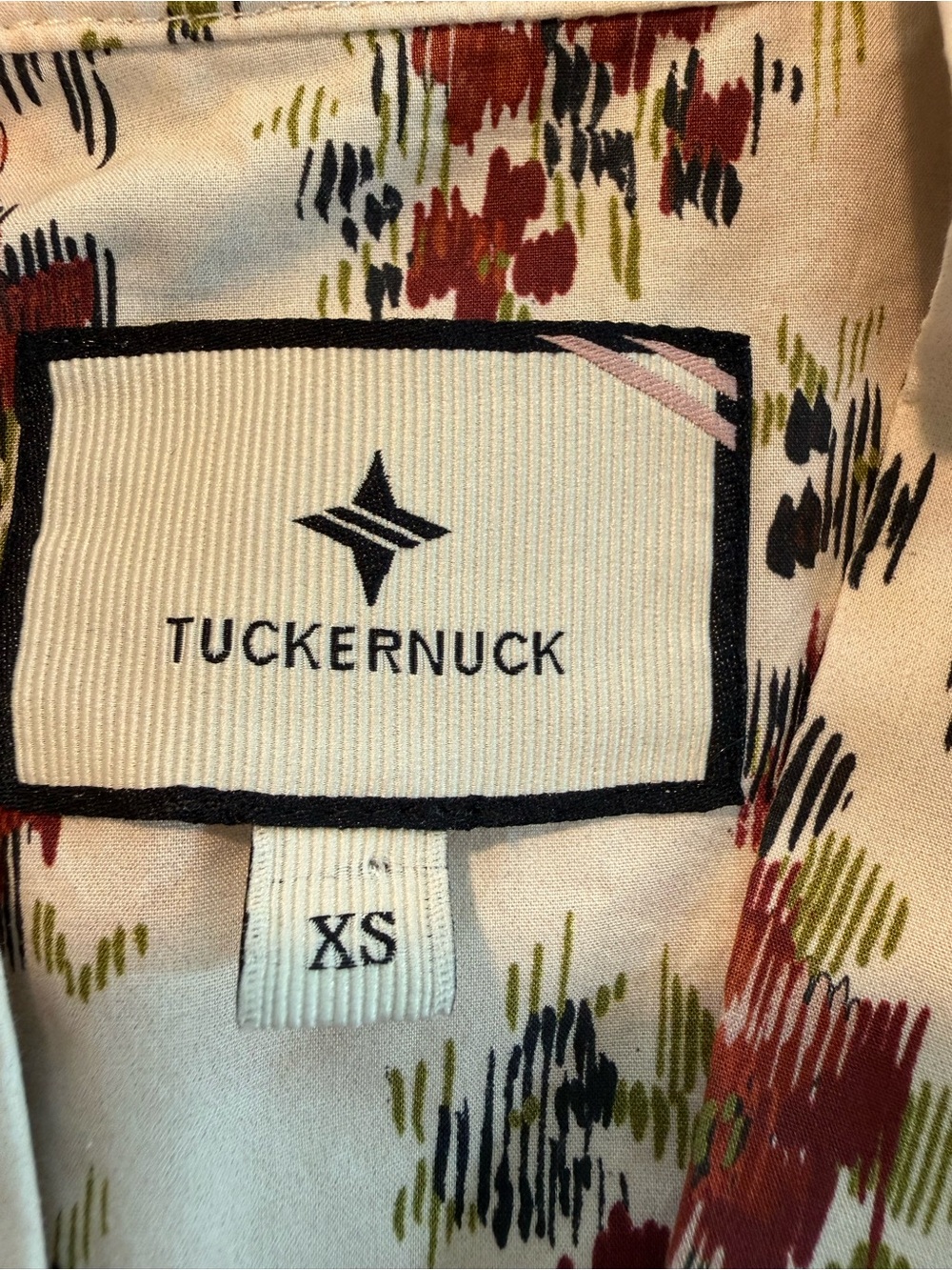 Tuckernuck Floral Corrigan Blouse XS Cotton Top - Picture 2 of 10
